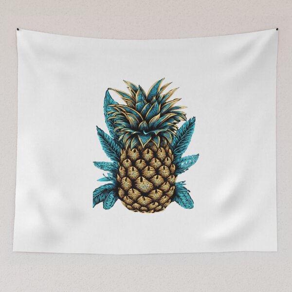 Item preview, Blue Funny Pineapple Clip Art designed and sold by TheCreativeFab.