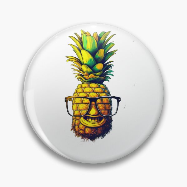 Item preview, Cute Funny Pineapple Clip Art designed and sold by TheCreativeFab.
