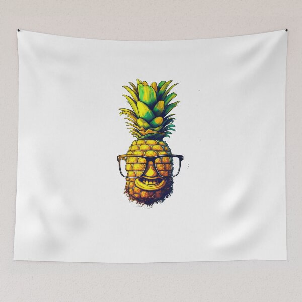 Item preview, Cute Funny Pineapple Clip Art designed and sold by TheCreativeFab.