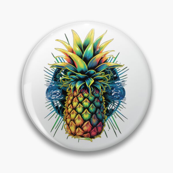 Item preview, Retro Funny Pineapple Clip Art designed and sold by TheCreativeFab.