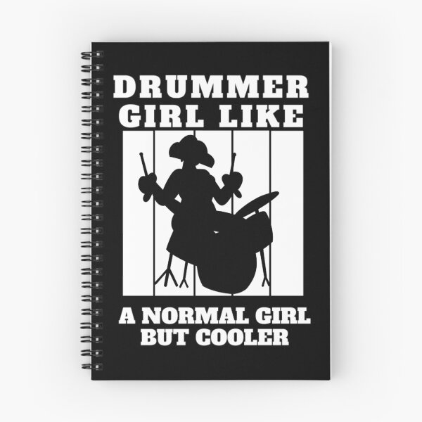 Item preview, Drummer girl like a normal girl but cooler - Funny drummer designed and sold by Douniaya.