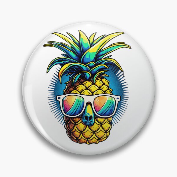 Item preview, Retro Funny Pineapple Clip Art designed and sold by TheCreativeFab.