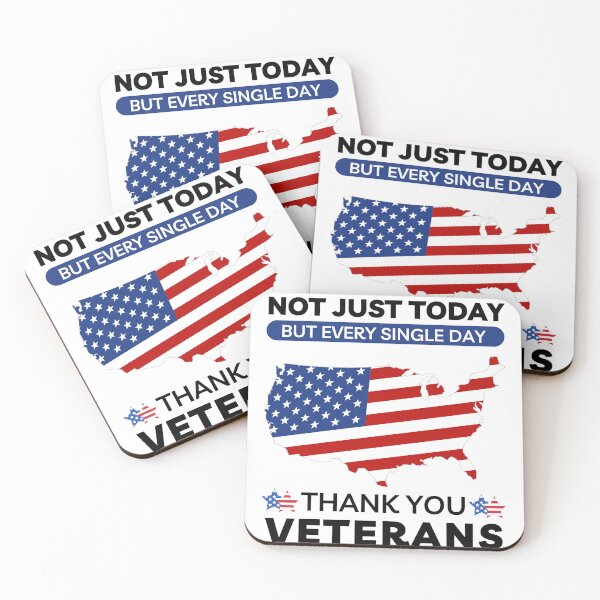 Item preview, NOT JUST TODAY! THANK YOU VETERANS - Veterans Day - America flag  designed and sold by Mehdi Art.