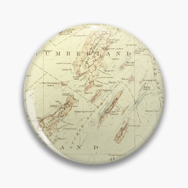 Item preview, Chebeague Island Maine Vintage Map designed and sold by BeaSchoney.