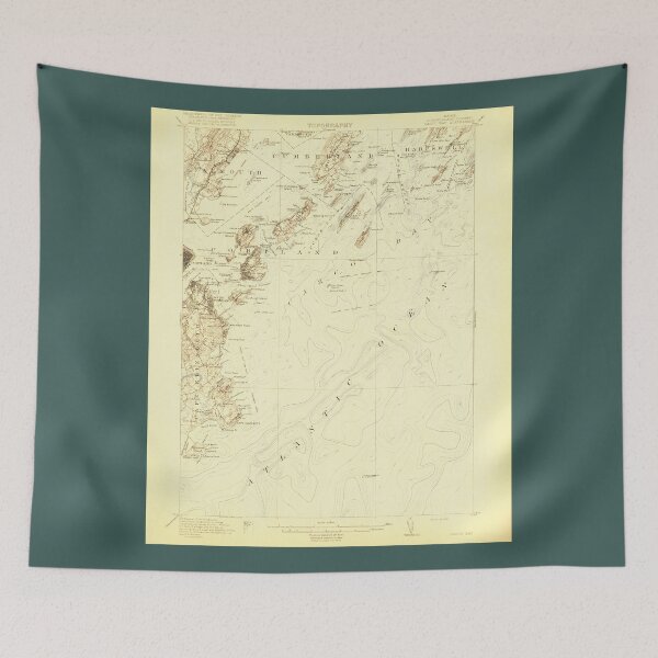 Item preview, Chebeague Island Maine Vintage Map designed and sold by BeaSchoney.