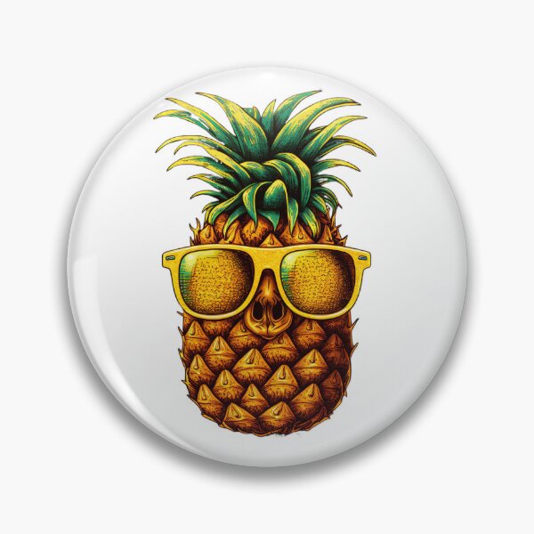 Item preview, Retro Cute Pineapple Clip Art designed and sold by TheCreativeFab.