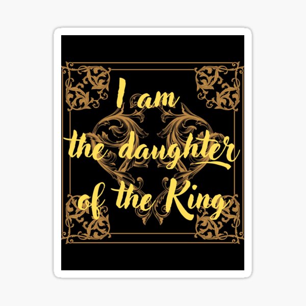  Milleyz Daughter Of The King Sticker, Religious