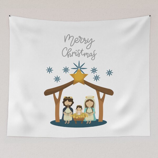 Item preview, Chrismas nativity scene baby jesus , mary and joseph designed and sold by Deeepression.