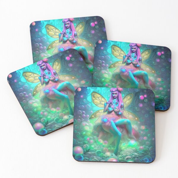 Item preview, Psychedelic fairy in bubbles  designed and sold by dwhowe.