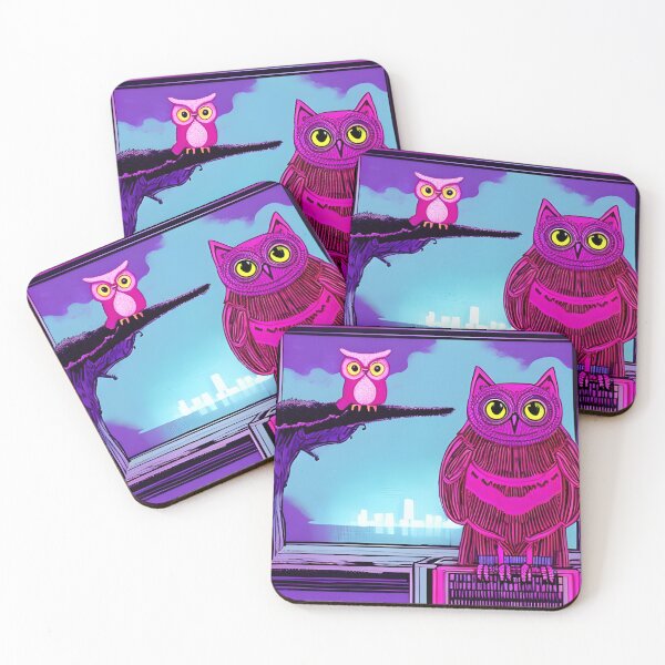 Item preview, Synthwave Owl 1 designed and sold by BeneficialStuff.
