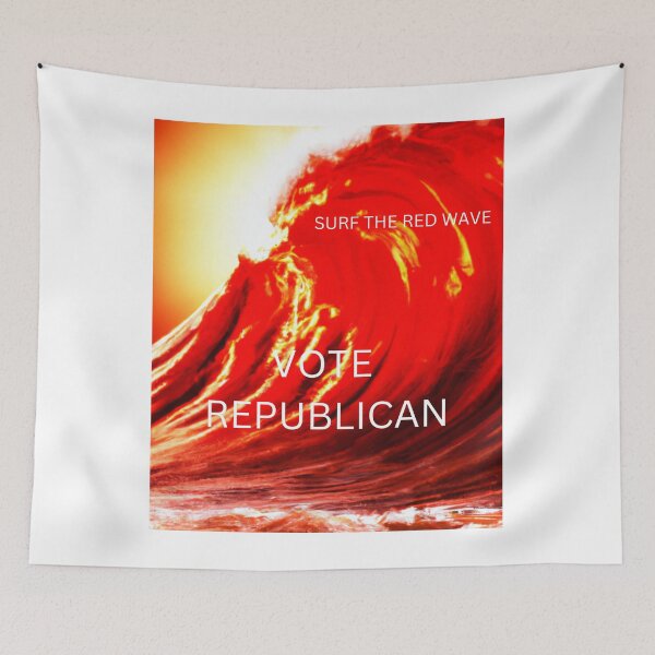 Item preview, RedboneAnon Surf The Red Wave Vote Republican designed and sold by redboneanon.