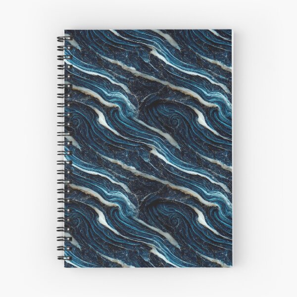 Item preview, Oceanic blue marble pattern, Intricate marbling pattern designed and sold by TreasuryOE.