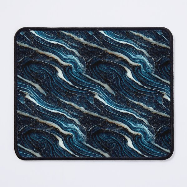 Item preview, Oceanic blue marble pattern, Intricate marbling pattern designed and sold by TreasuryOE.