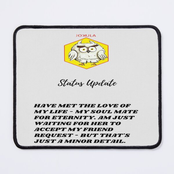 Item preview, "Status update 1 soul mate " black designed and sold by skoumpourdides.