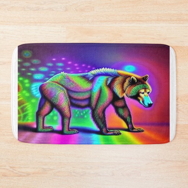 Item preview, Psychedelic wolf bear designed and sold by dwhowe.