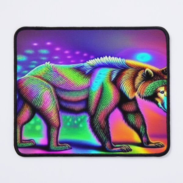 Item preview, Psychedelic wolf bear designed and sold by dwhowe.