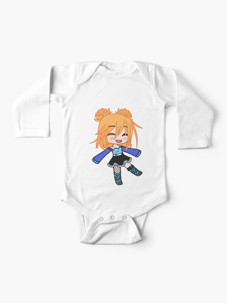 Chibi Girl Gacha Club Cheerful Rabbit - Happy Girl Sweet Star - Chibi Girl  Gacha Life Cheerful Anime - Gacha Club Dolls Baby T-Shirt by gachanime