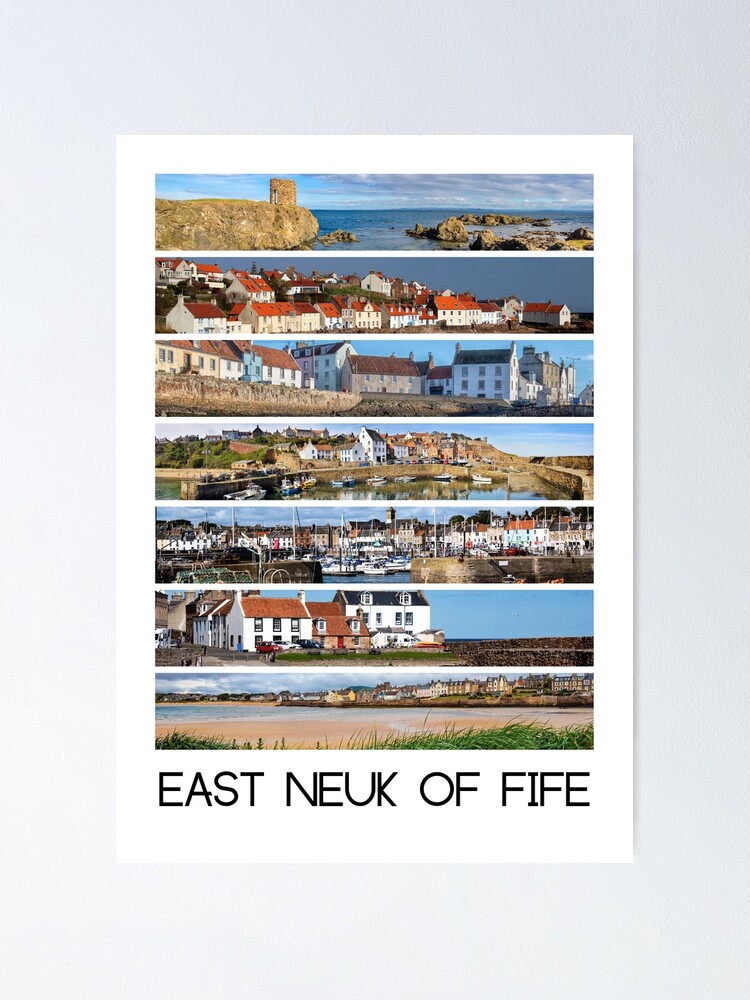 "East Neuk of Fife collage" Poster for Sale by SandW4ever Redbubble