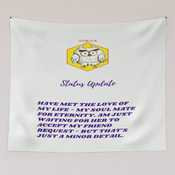 Item preview,  "Status update 1 soul mate " blue designed and sold by skoumpourdides.