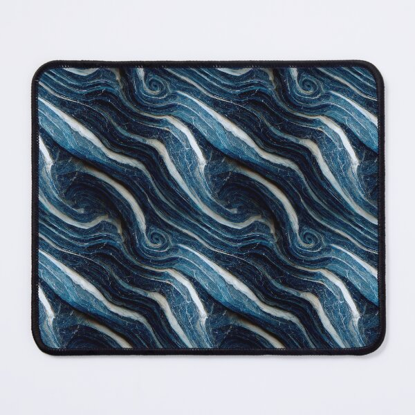 Item preview, Oceanic blue marble pattern, Intricate marbling pattern designed and sold by TreasuryOE.