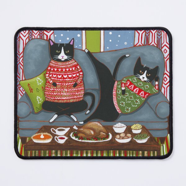 Item preview, Holiday Couch Potatoes designed and sold by KilkennyCat Art.