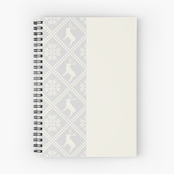 Item preview, Ciervo blanco dividido verticalmente y copo de nieve en Silver Gery designed and sold by HiddenPuppets.