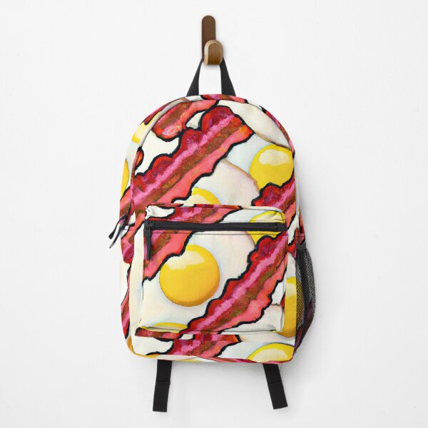 Item preview, Fried eggs and bacon pattern designed and sold by patterncrow.