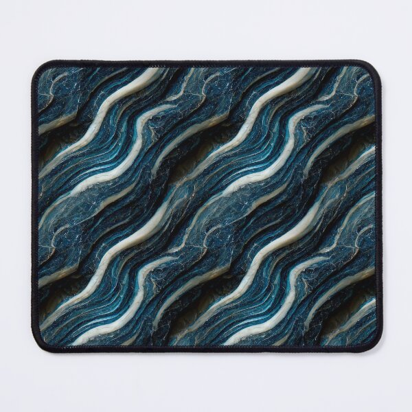 Item preview, Oceanic blue marble pattern, Intricate marbling pattern designed and sold by TreasuryOE.