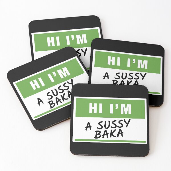 Item preview, Hi I'm a Sussy Baka Name Tag Green designed and sold by 622Strands.