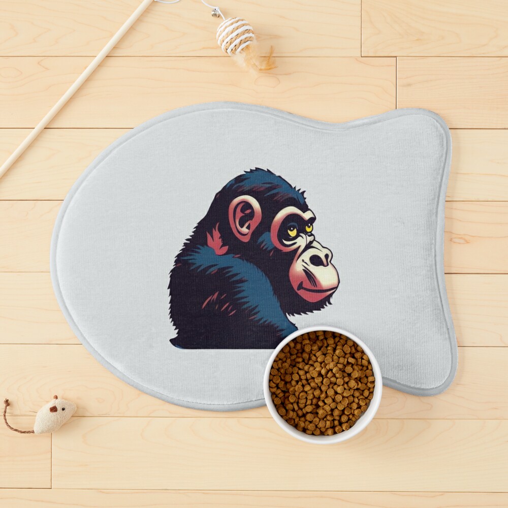 Gorilla Rug Monkey Rug Blue Eyed Old Monkey Chimp Rug Non 