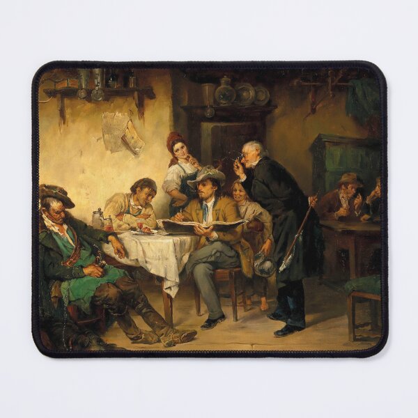Item preview, A Painter in a Tavern | Friedrich von Keller | 1876 German Art designed and sold by CJET.