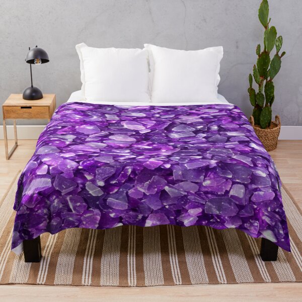 Artikelvorschau, Royal Purple Gem Rocks Tapete, Hintergrund entworfen und verkauft von EstherCreations.