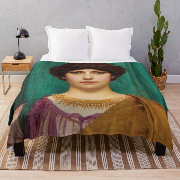 Item preview, A Pompeian Lady | John William Godward | 1901 Aesthetic Art designed and sold by CJET.