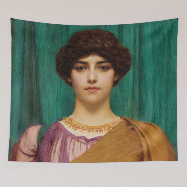 Item preview, A Pompeian Lady | John William Godward | 1901 Aesthetic Art designed and sold by CJET.