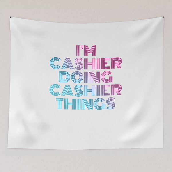 Item preview, I'm Cashier Doing Cashier Things Retro Neon designed and sold by SVPOD.