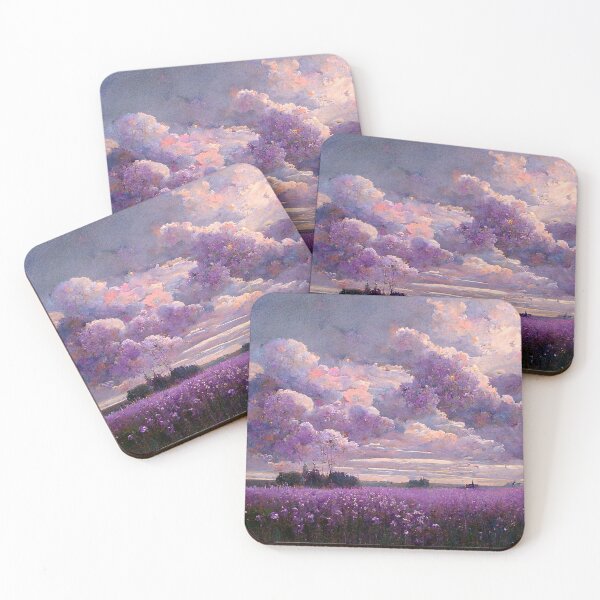 Item preview, Vanilla Skies With Purple Flowers designed and sold by SoulMirror-Art.