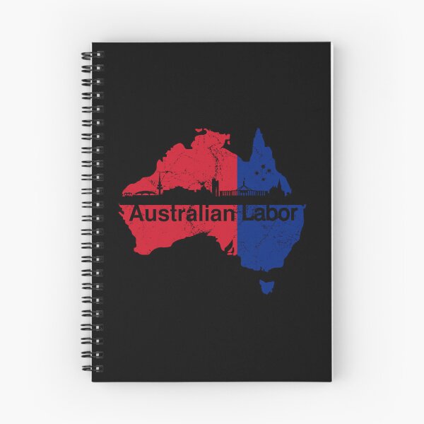 Item preview, Australian Labor Party with Canberra Skyline in black designed and sold by Manoroma.