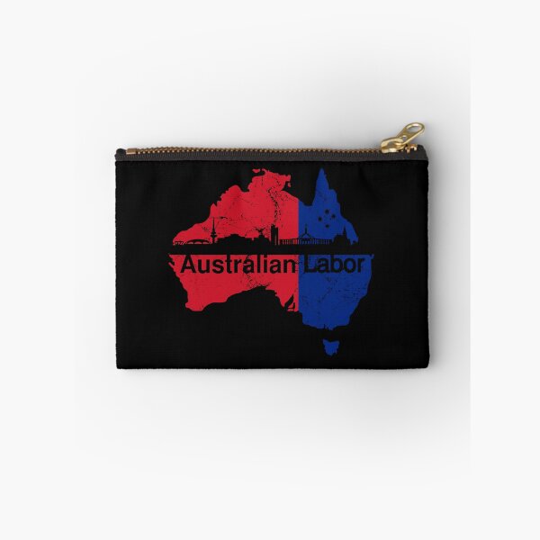 Item preview, Australian Labor Party with Canberra Skyline in black designed and sold by Manoroma.