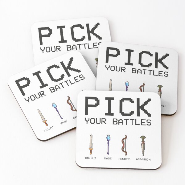 Item preview, Pick Your Battles designed and sold by Dream-Horizon.