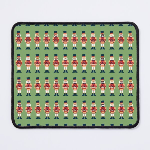 Item preview, International Nutcrackers on Green - Graphic Christmas Holiday Design designed and sold by PaperViewStore.