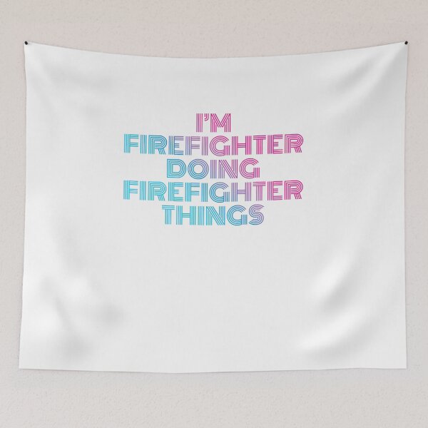 Item preview, I'm Firefighter Doing Firefighter Things Retro Neon designed and sold by SVPOD.