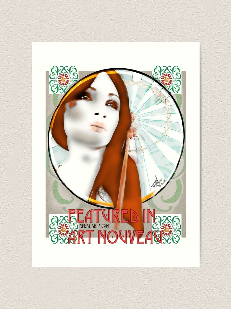 Featured In Art Nouveau Banner Challenge Art Print By