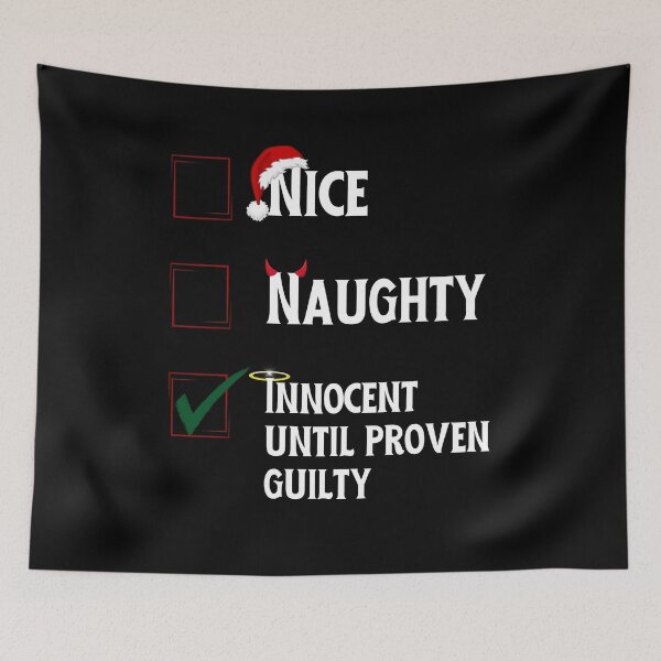 Item preview, Naughty or Nice, Funny Christmas Design, Funny Santa designed and sold by JKDESIGNS61219.