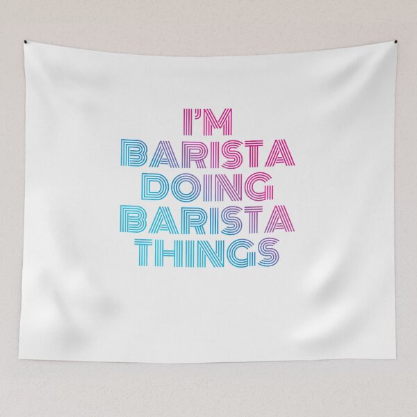Item preview, I'm Barista Doing Barista Things Retro Neon designed and sold by SVPOD.
