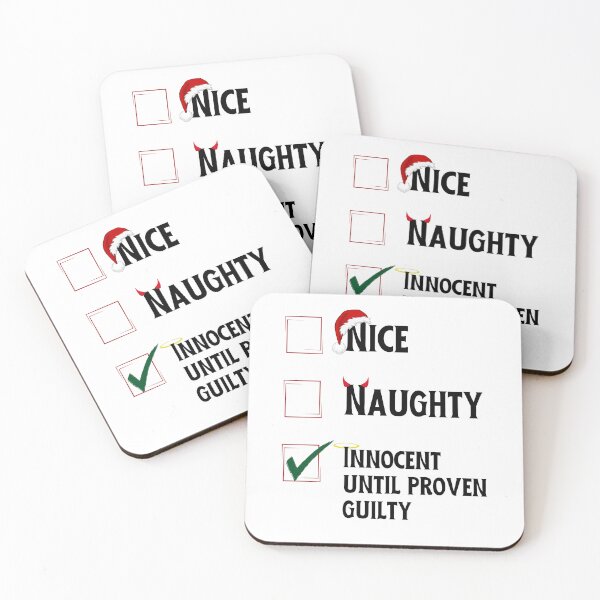 Item preview, Copy of Naughty or Nice, Funny Christmas Design, Funny Santa designed and sold by JKDESIGNS61219.