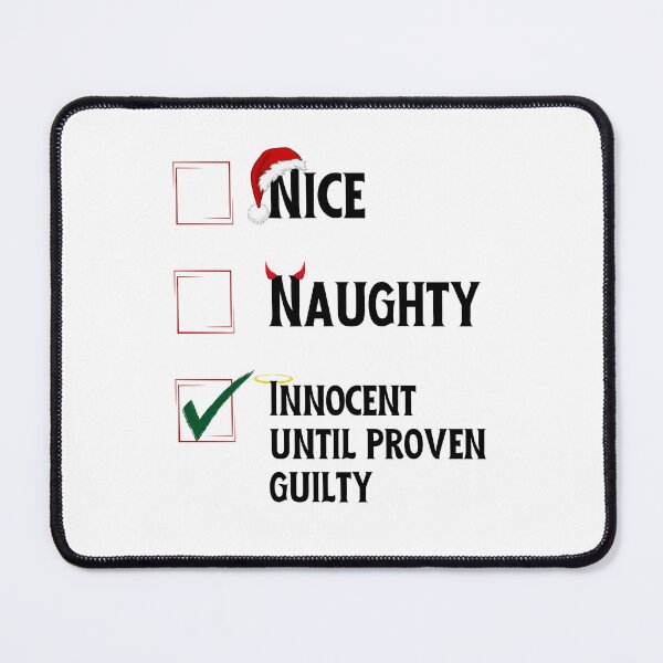 Item preview, Copy of Naughty or Nice, Funny Christmas Design, Funny Santa designed and sold by JKDESIGNS61219.