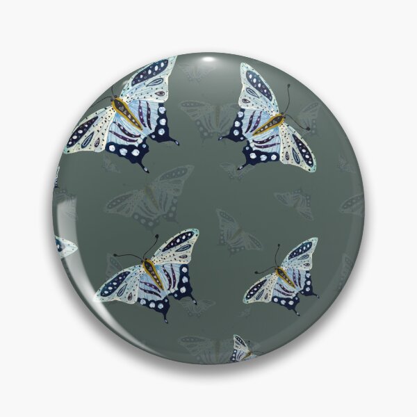 Item preview, Blue butterfly pattern watercolor on turquoise background designed and sold by Yana Mustafina | Boho Soulful Designs.