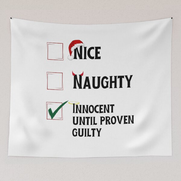 Item preview, Copy of Naughty or Nice, Funny Christmas Design, Funny Santa designed and sold by JKDESIGNS61219.