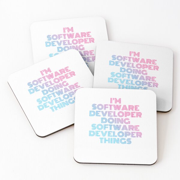 Item preview, I'm Software Developer Doing Software Developer Things Retro Neon designed and sold by SVPOD.
