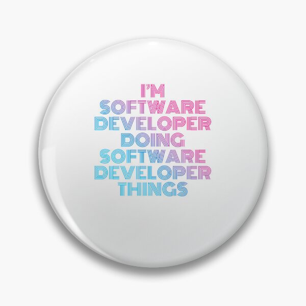 Item preview, I'm Software Developer Doing Software Developer Things Retro Neon designed and sold by SVPOD.